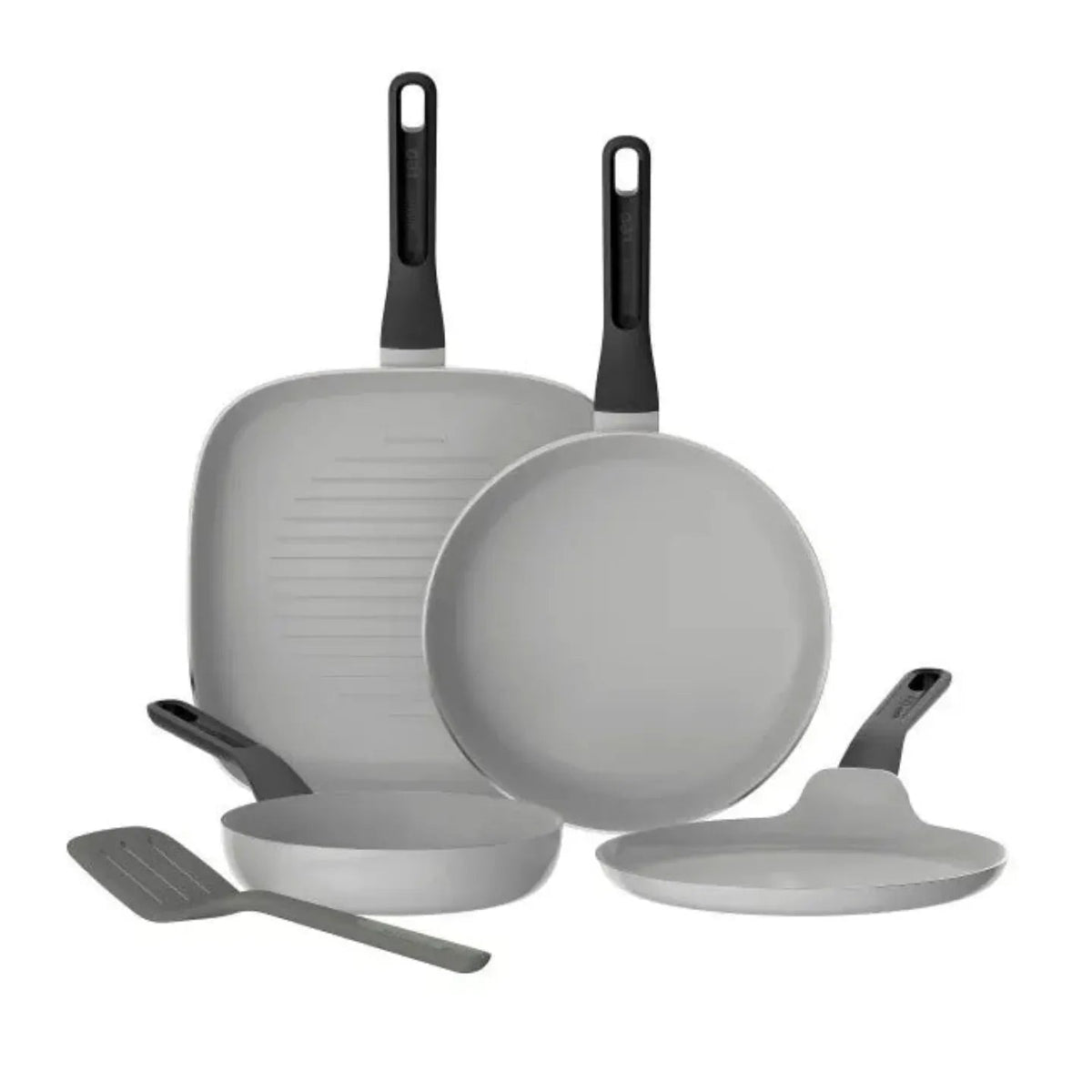 Set 4 Padelle Berghoff Glints Spirit 20, 24, 26 cm + Formella 24 cm con Paletta – 3950614 - The King Luxury