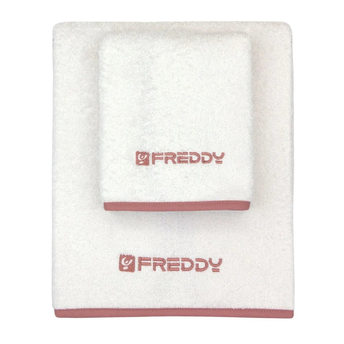 Set Asciugamani 1+1 Freddy F200 in Spugna di Cotone - The King Luxury