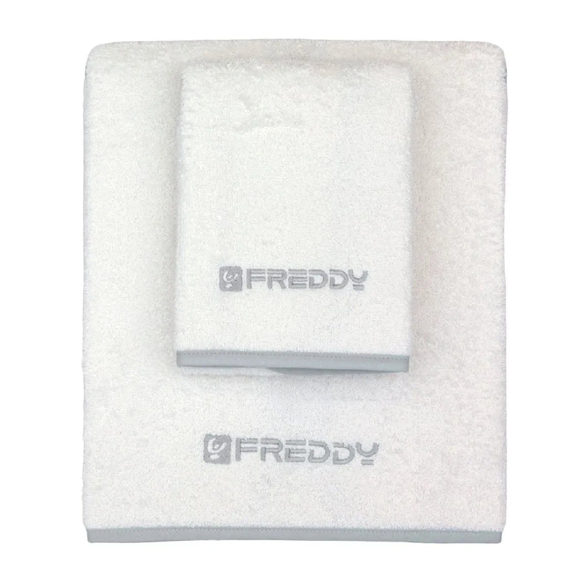 Set Asciugamani 1+1 Freddy F200 in Spugna di Cotone - The King Luxury