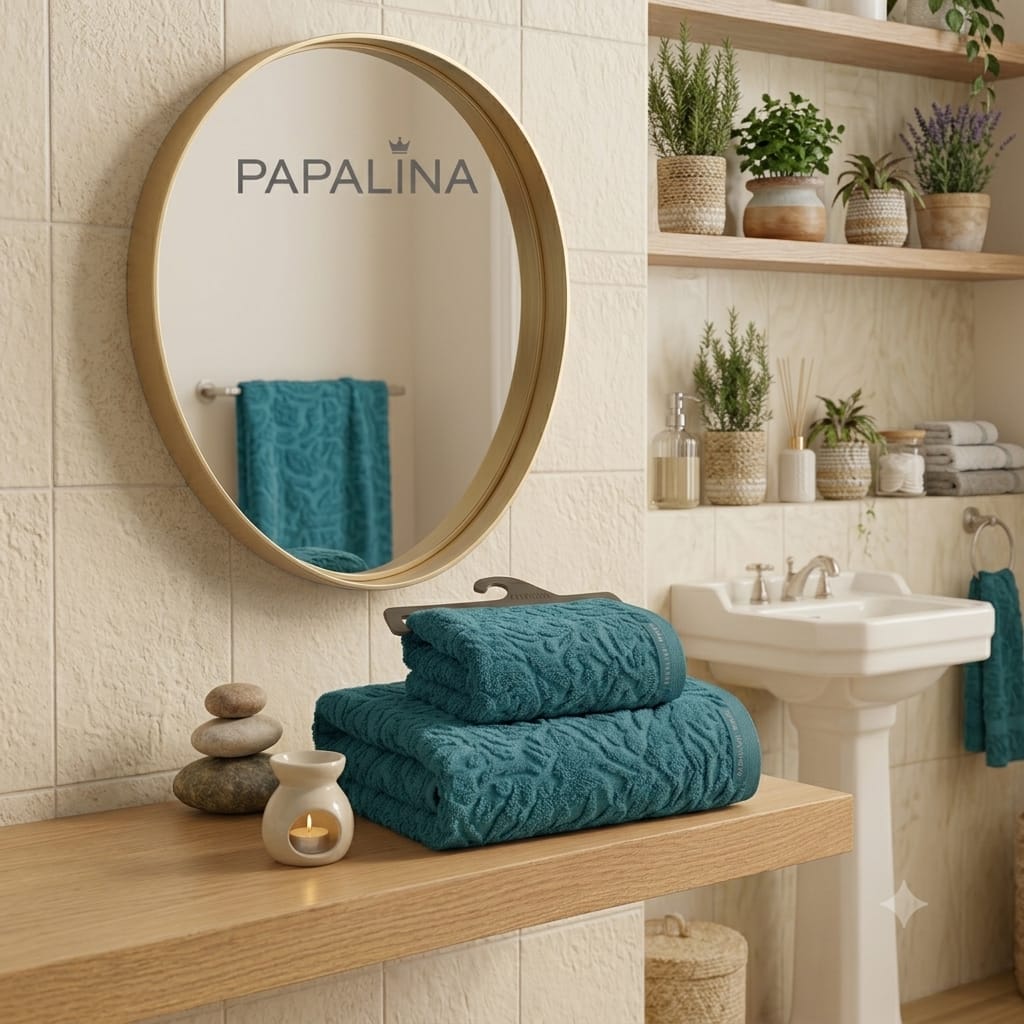 Set Asciugamani 1+1 Papalina Boboli Spugna di Cotone - The King Luxury