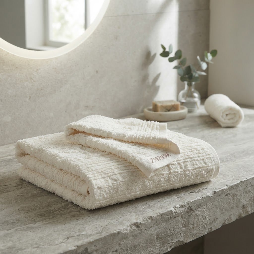 Set Asciugamani 1+1 Papalina Madrasa in Spugna 100% Cotone - The King Luxury