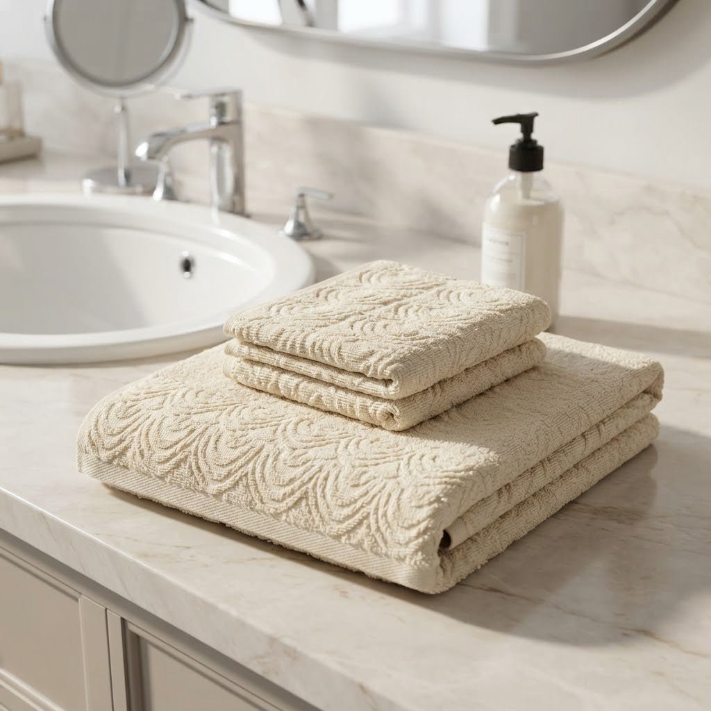 Set Asciugamani 1+1 Papalina Safran in Spugna 100% Cotone - The King Luxury