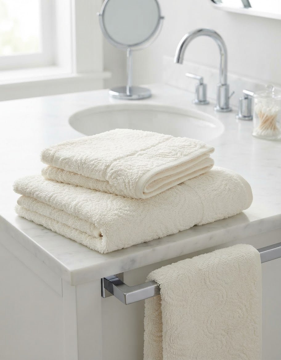 Set Asciugamani 1+1 Papalina Safran in Spugna 100% Cotone - The King Luxury