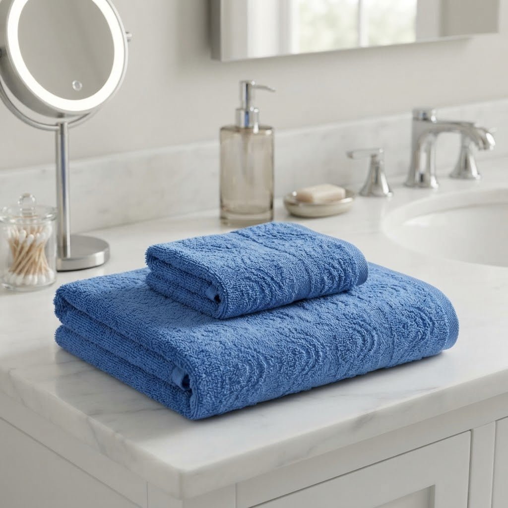 Set Asciugamani 1+1 Papalina Safran in Spugna 100% Cotone - The King Luxury