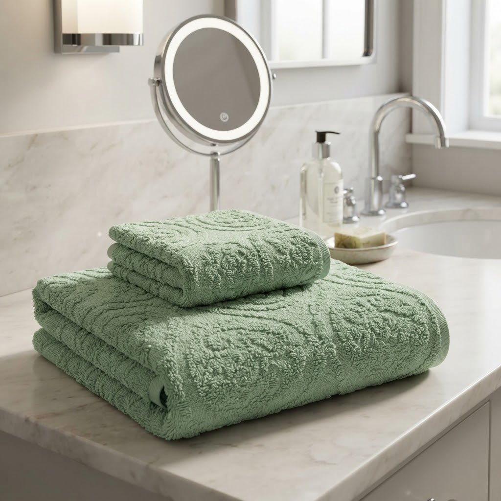 Set Asciugamani 1+1 Papalina Soukkar in Spugna 100% Cotone - The King Luxury
