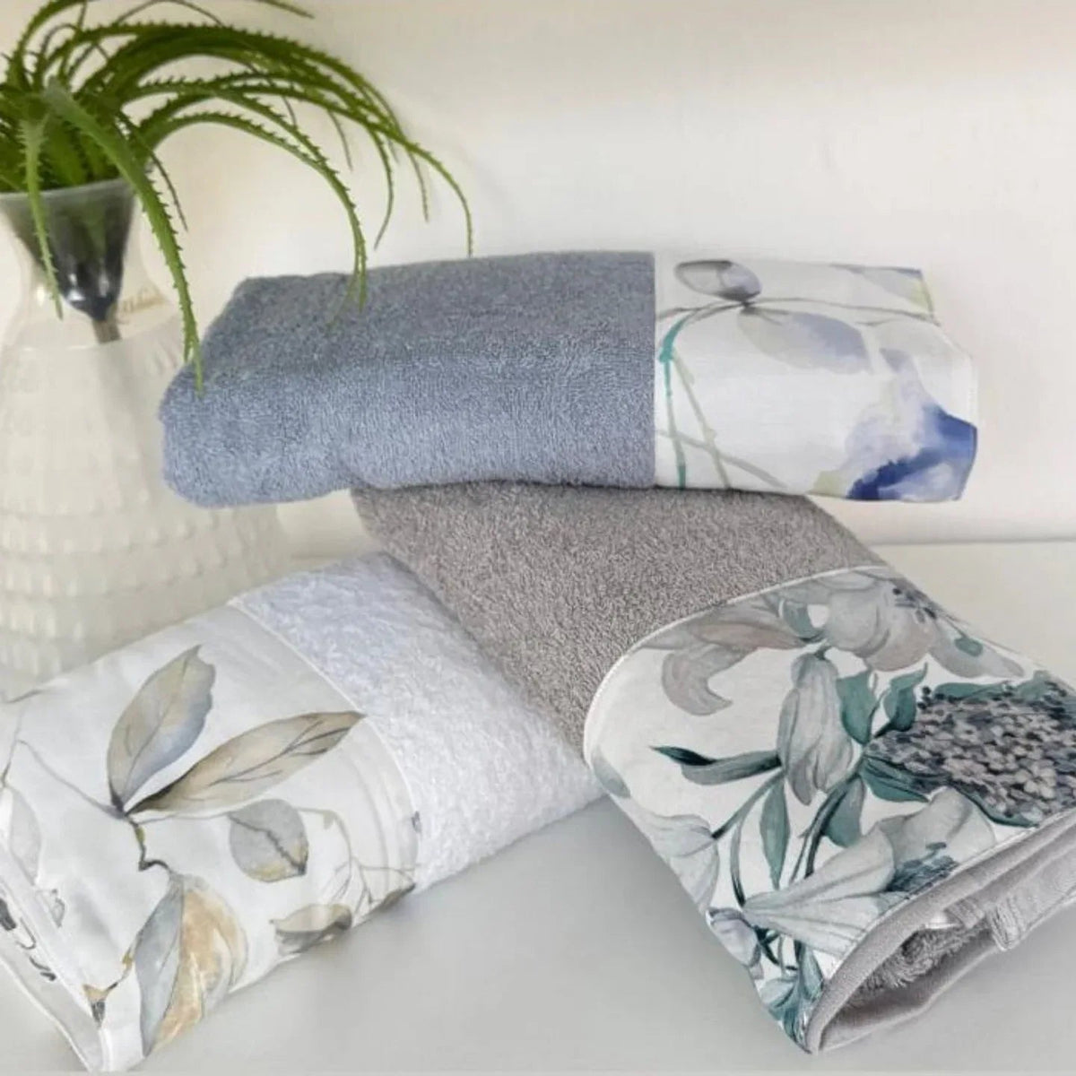 Set Asciugamani 3+3 Alexander Tuscany Home Balza – Spugna di Cotone - The King Luxury