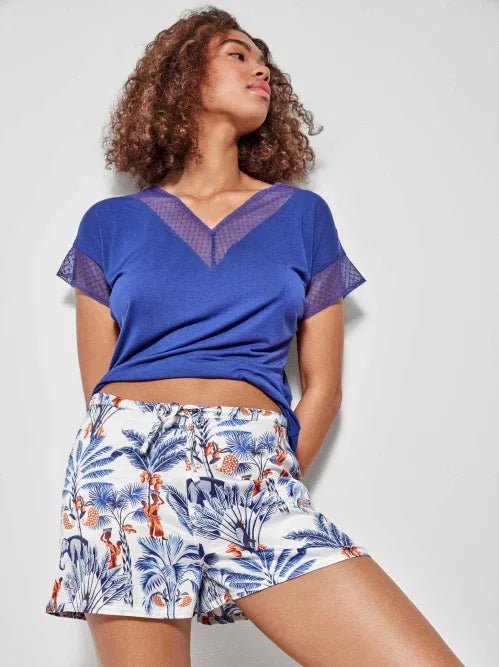 T-Shirt Gisela Azul - The King Luxury