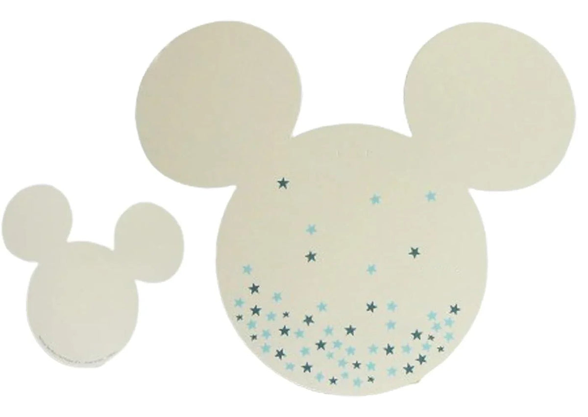 Tag Nascita Bimbo Biglietto invito Disney Mickey Stars Carta - The King Luxury