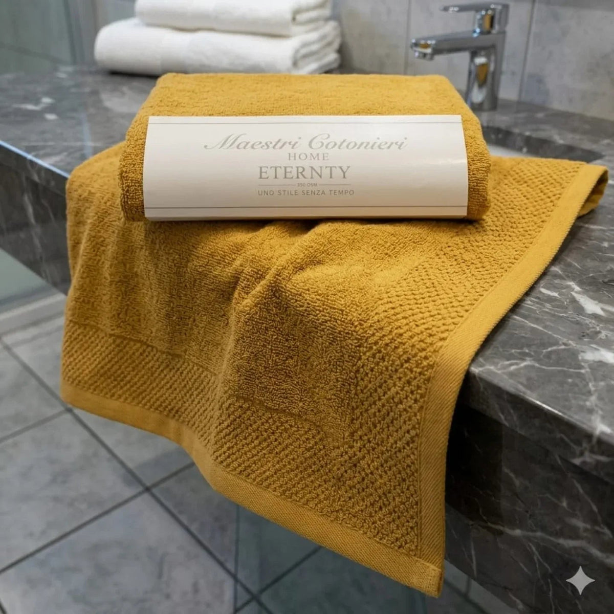 Telo Bagno Maestri Cotonieri Eternity 90x140 cm in Spugna di Cotone - The King Luxury