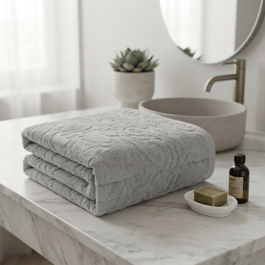 Telo Bagno Papalina Boboli in Spugna 100% Cotone Jacquard - The King Luxury