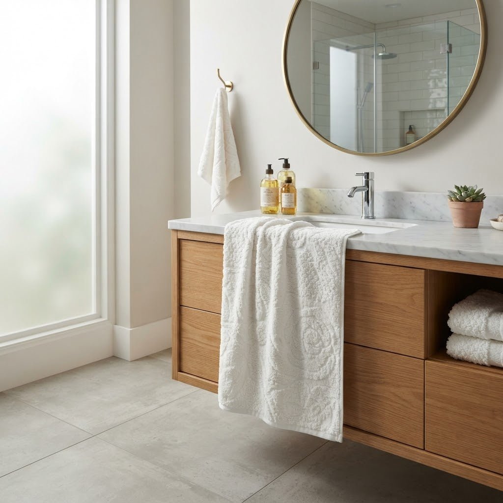 Telo Bagno Papalina Doria in Spugna 100% Cotone Jacquard - The King Luxury
