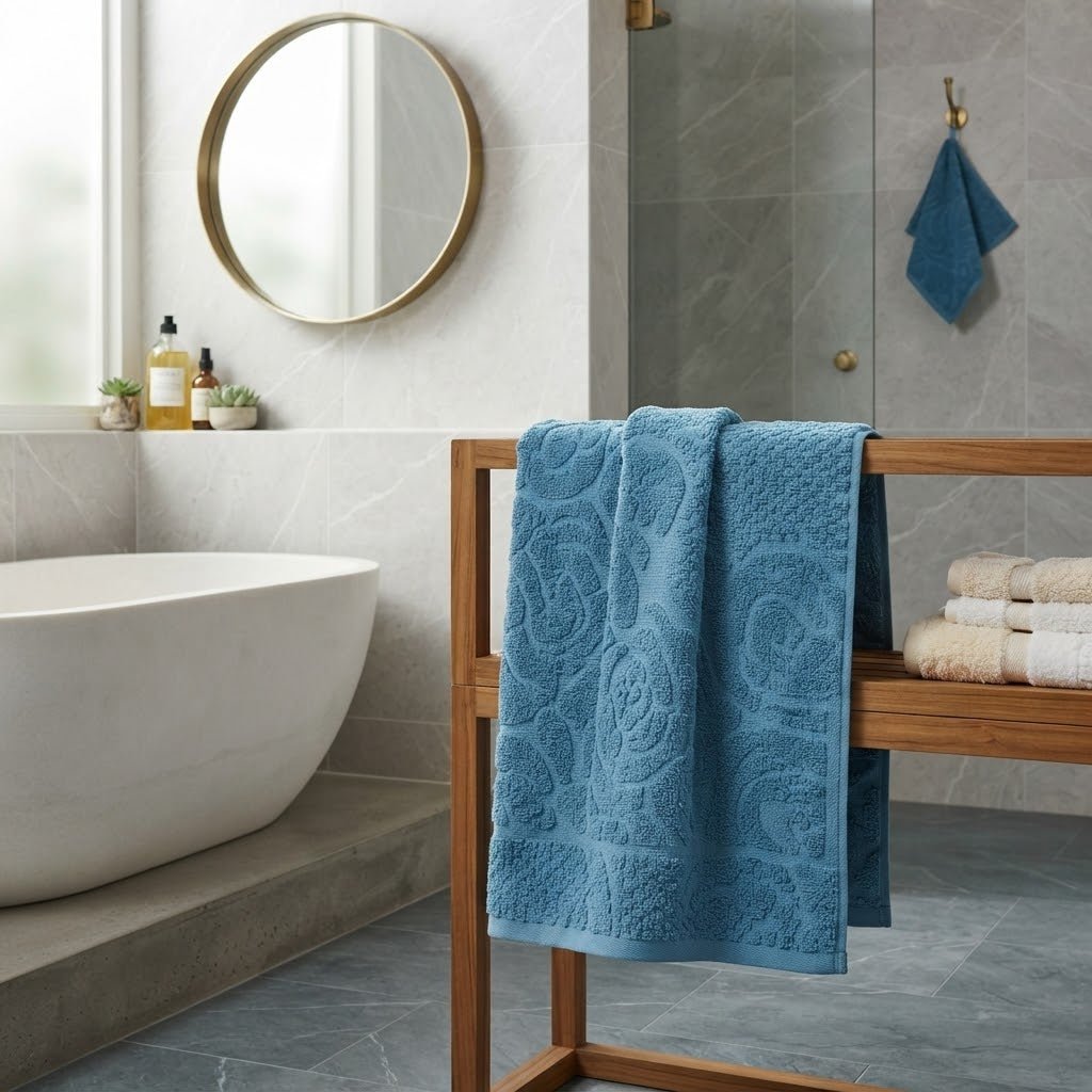 Telo Bagno Papalina Doria in Spugna 100% Cotone Jacquard - The King Luxury