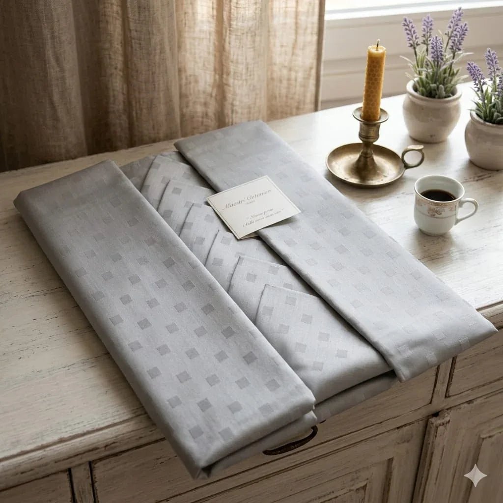 Tovaglia da Tavola Maestri Cotonieri Damina X12 Cotone - The King Luxury