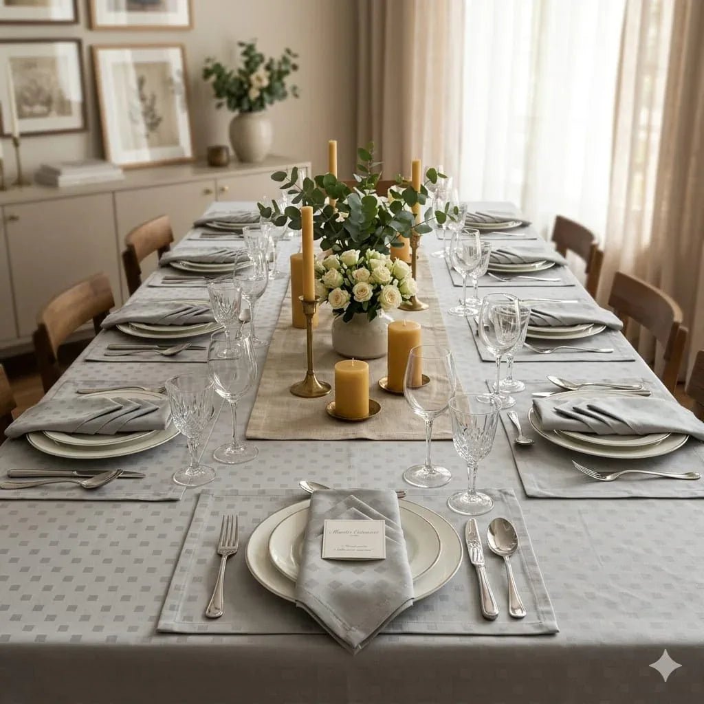 Tovaglia da Tavola Maestri Cotonieri Damina X12 Cotone - The King Luxury