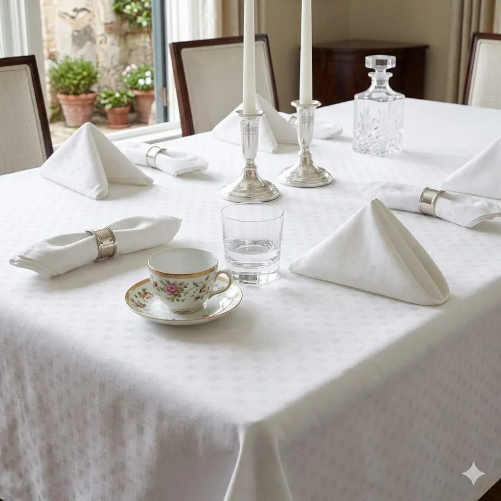 Tovaglia da Tavola Maestri Cotonieri Damina X18 Cotone - The King Luxury
