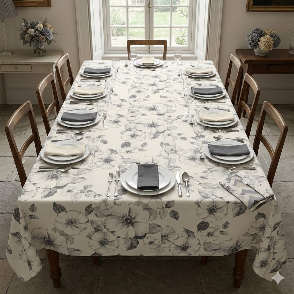 Tovaglia da Tavola Maestri Cotonieri Spring X12 Cotone - The King Luxury