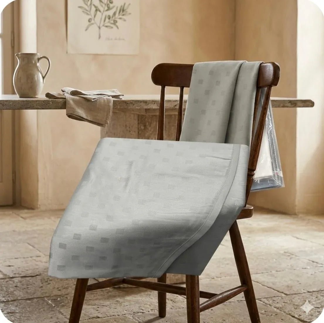 Tovaglia da Tavola Rotonda X8 Maestri Cotonieri Damina in Cotone Ø 180 cm - The King Luxury