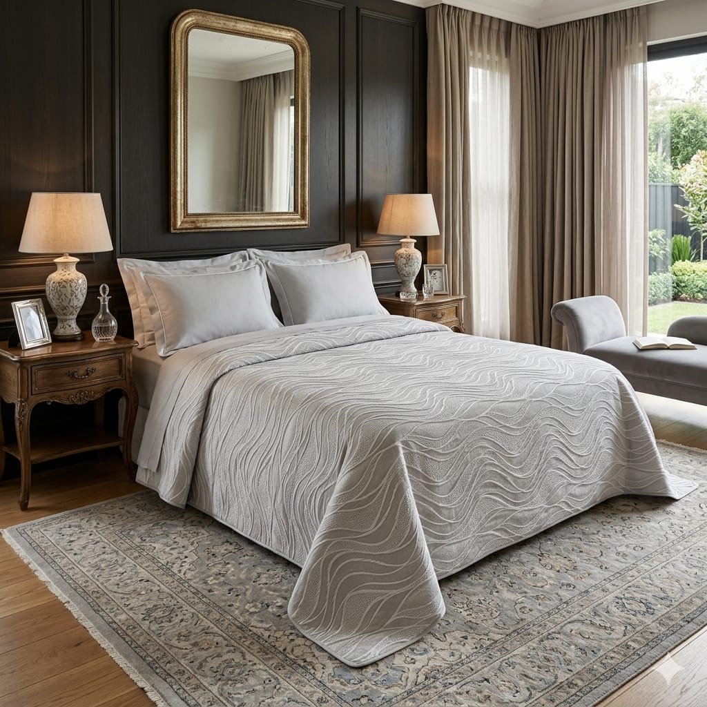Trapuntino David Onde Matrimoniale Jacquard - The King Luxury
