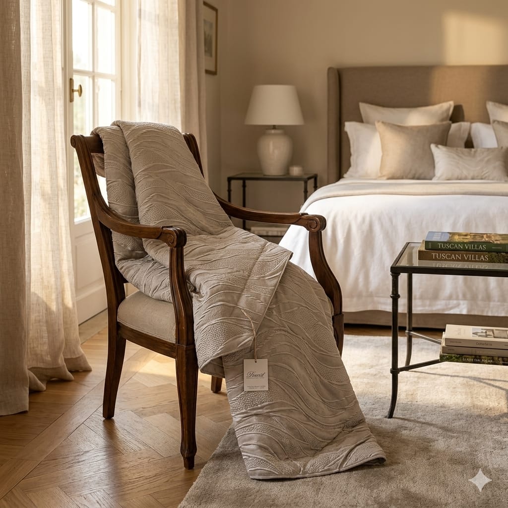 Trapuntino David Onde Matrimoniale Jacquard - The King Luxury
