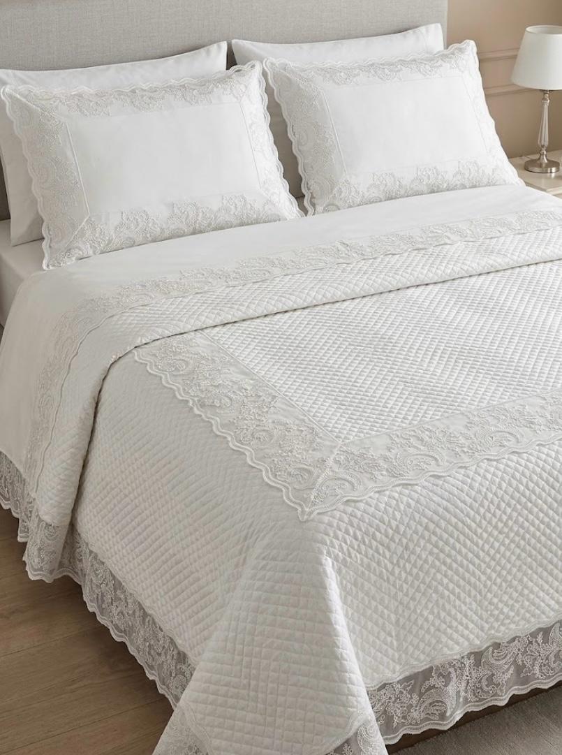 Trapuntino David Principessa Quilt Matrimoniale Raso Cotone - The King Luxury