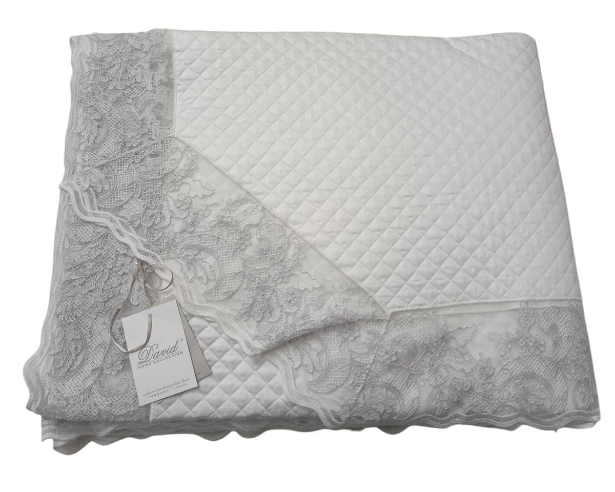 Trapuntino David Principessa Quilt Matrimoniale Raso Cotone - The King Luxury