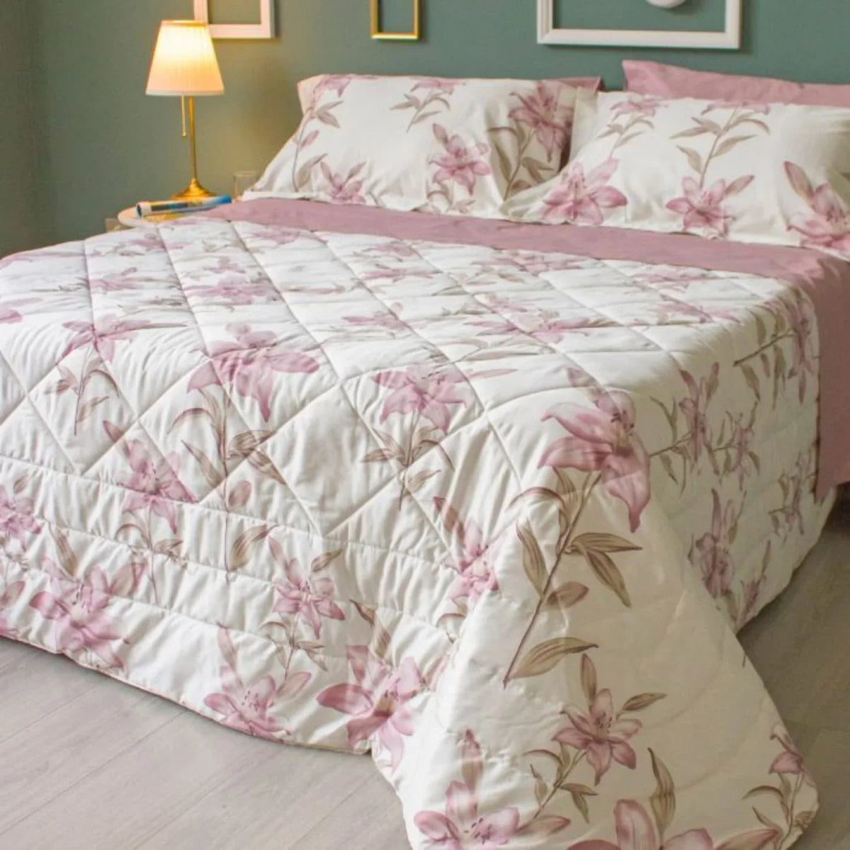 Trapuntino Matrimoniale Maestri Cotonieri Camilla 265x270 cm in Percalle di Cotone - The King Luxury