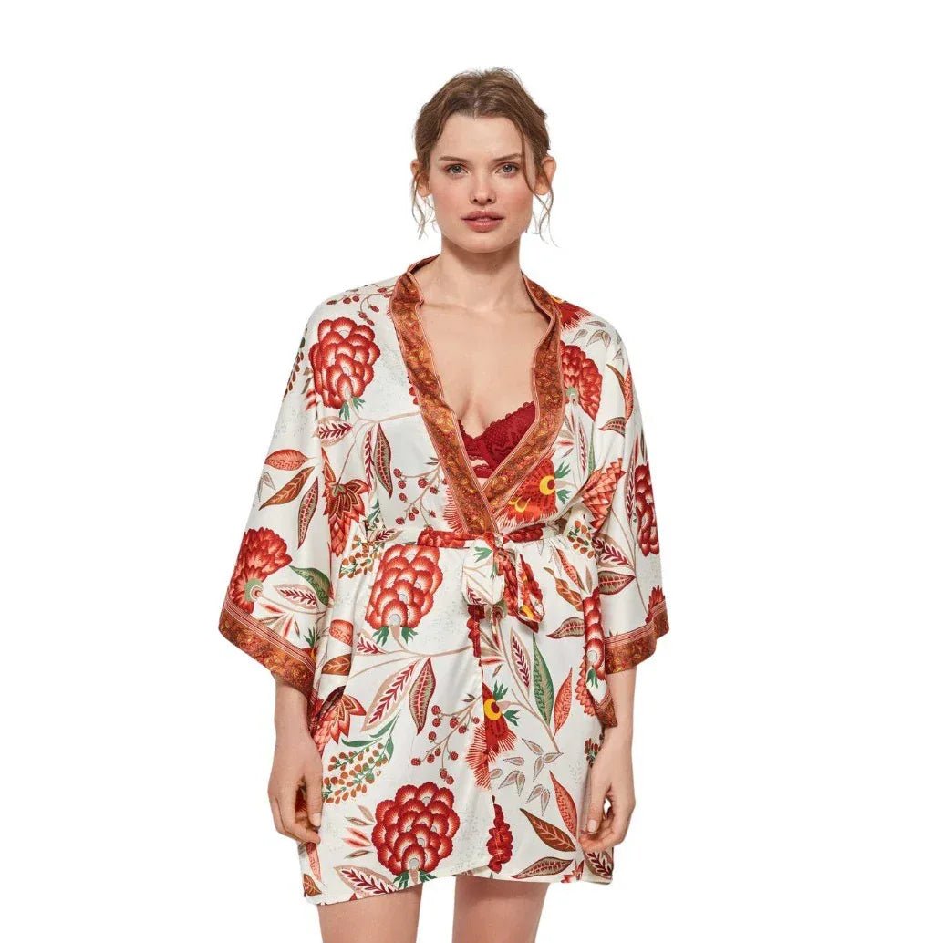 Vestaglia Gisela Estampado – Lunga con Stampa Floreale - The King Luxury