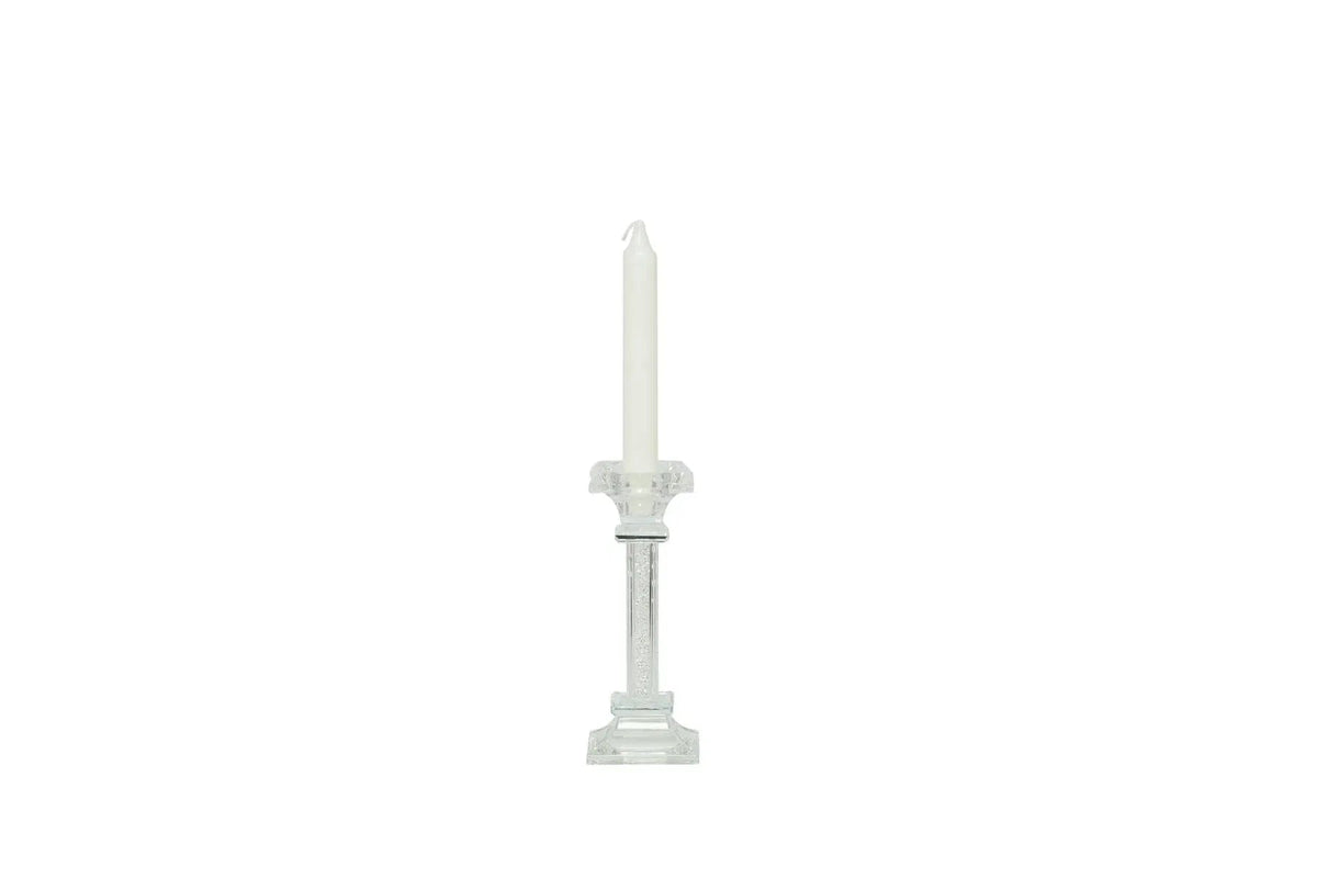 2 Pezzi Matrimonio Harmony Porta candela con glitter Cristallo - The King Luxury