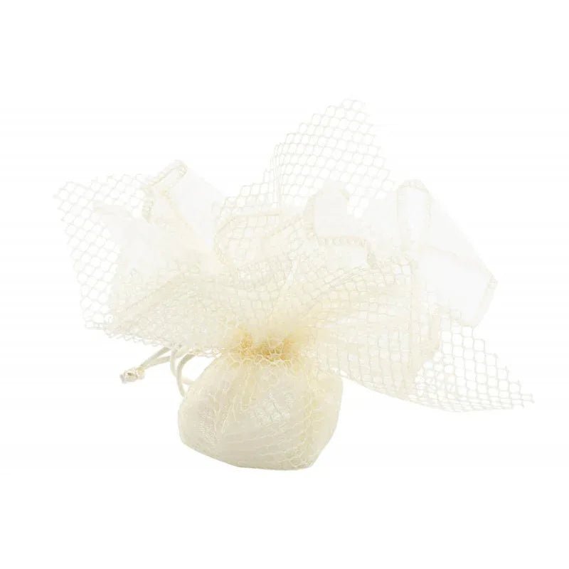 7 Pezzi Portacandela Oro con Cuore Bianco – Bomboniera Porcellana - The King Luxury