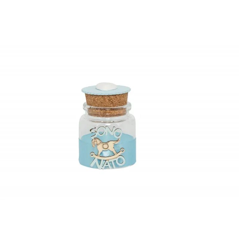 8 Pezzi Barattolino Vetro “Sono Nato” Bimbo Harmony - The King Luxury