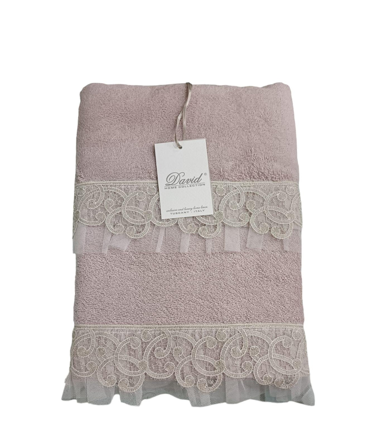 Set Asciugamani 1+1 David Cigno Spugna di Cotone - The King Luxury