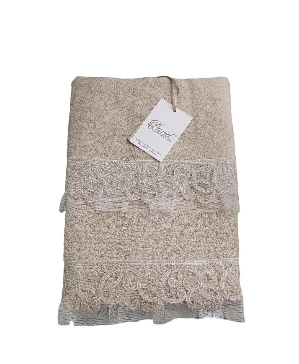 Set Asciugamani 1+1 David Cigno Spugna di Cotone - The King Luxury