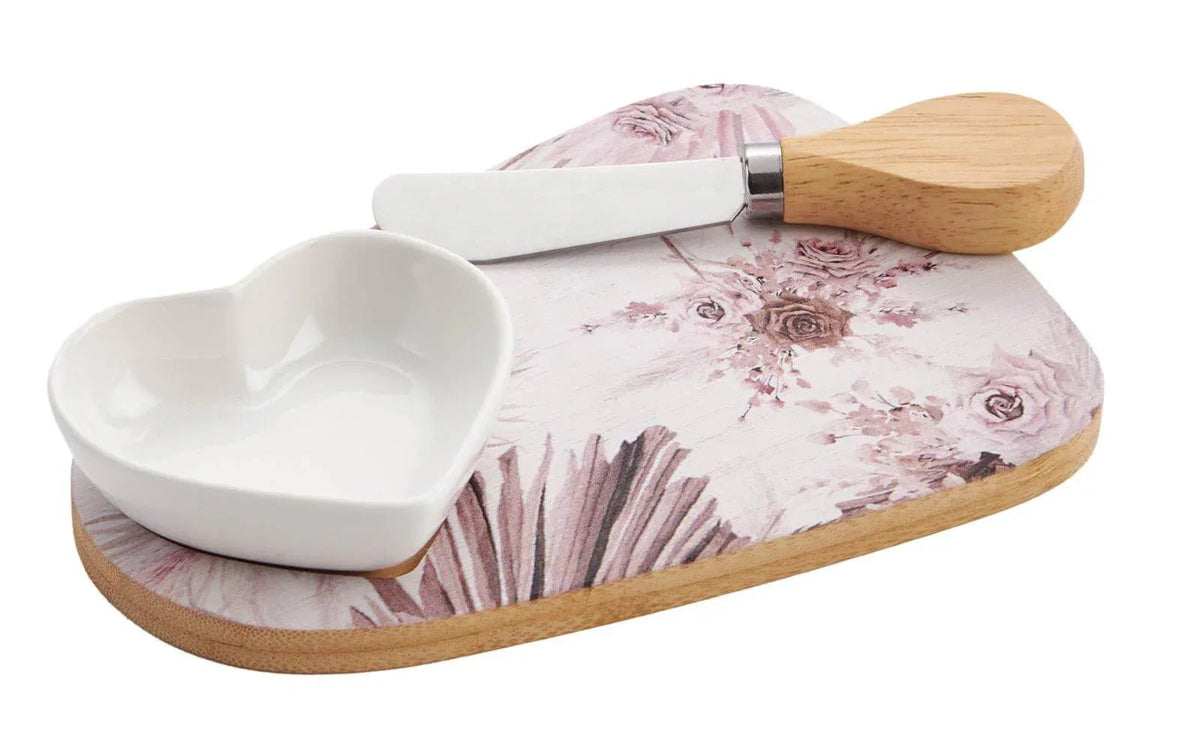 3 Pezzi Set coltello con ciotola Special Gifts Rose - The King Luxury