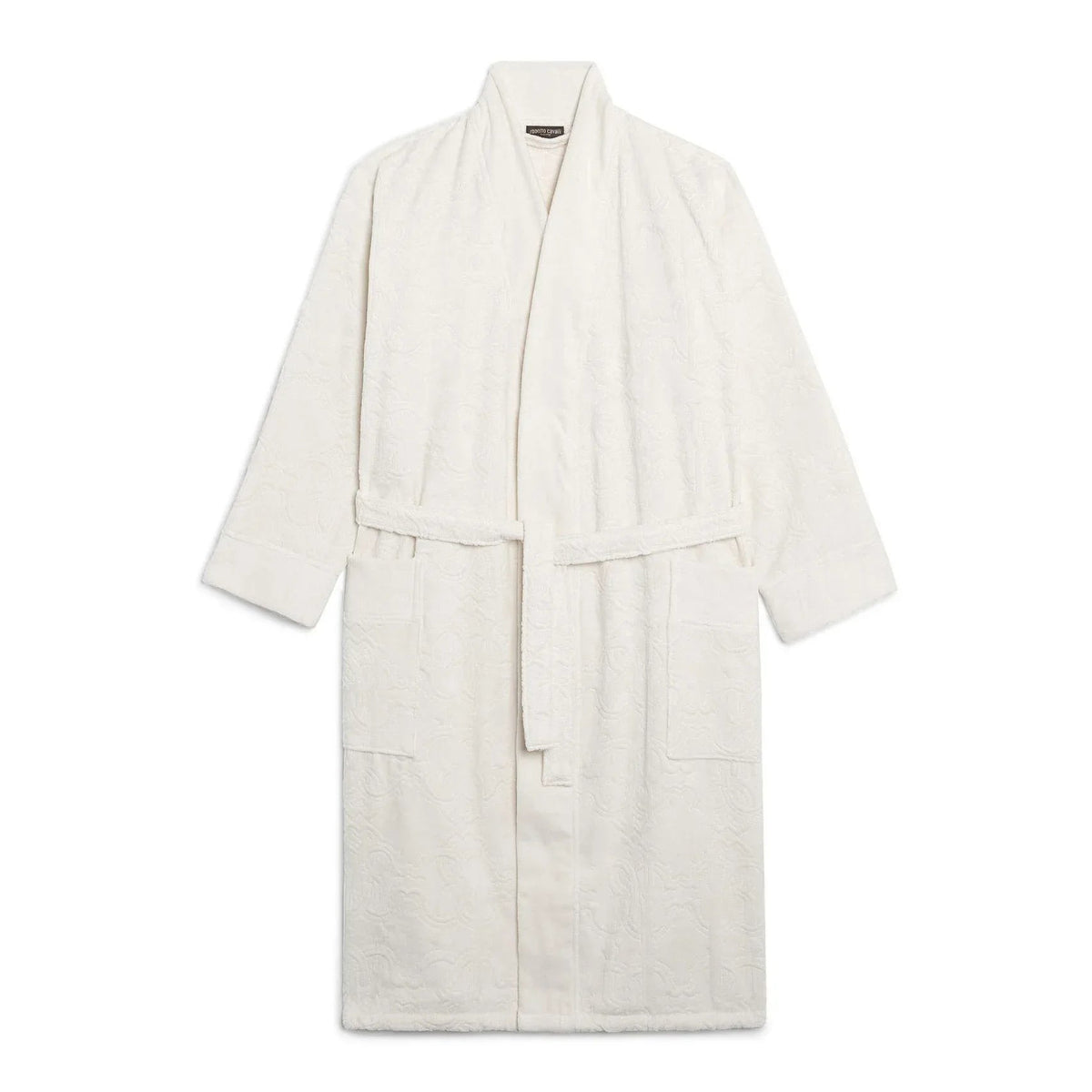 Accappatoio Logo S/M Roberto Cavalli Bianco Cotone - The King Luxury
