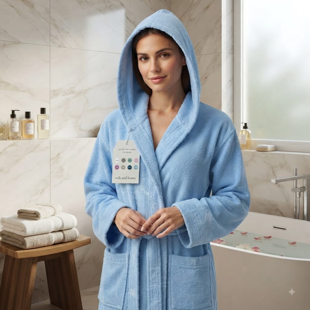 Accappatoio Milk And Honey Caledonia L Spugna di Cotone - The King Luxury