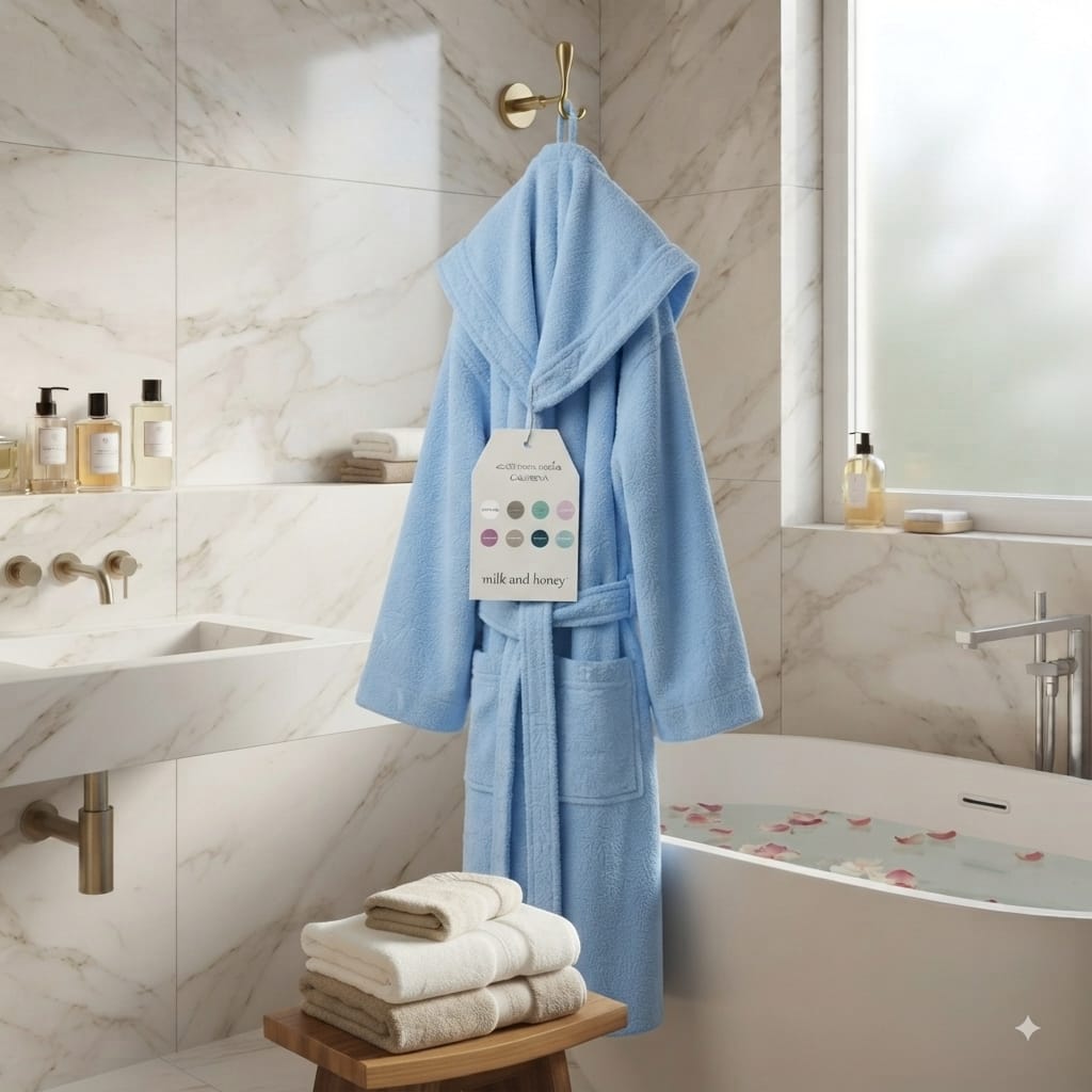 Accappatoio Milk And Honey Caledonia L Spugna di Cotone - The King Luxury