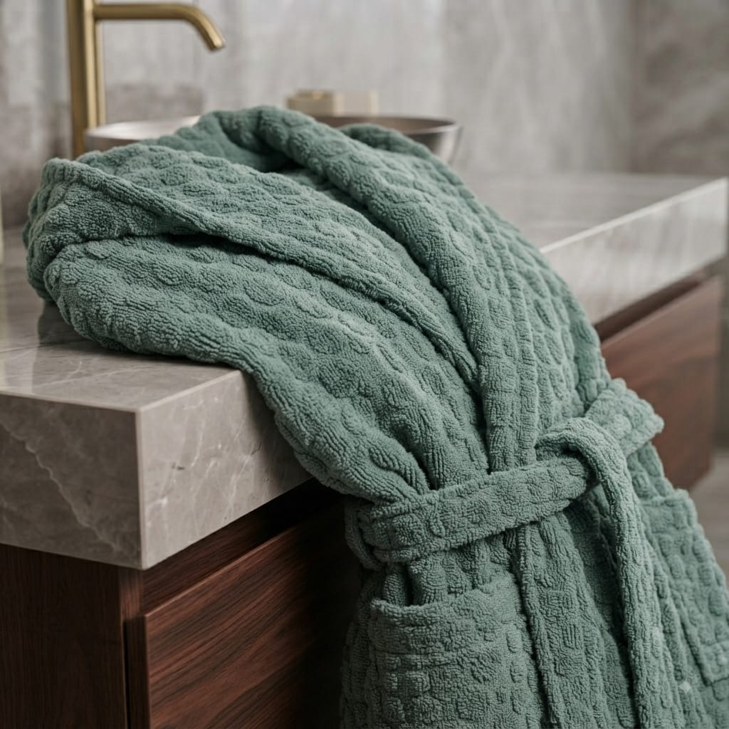 Accappatoio Papalina Jacquard Rue XXL Spugna di Cotone - The King Luxury
