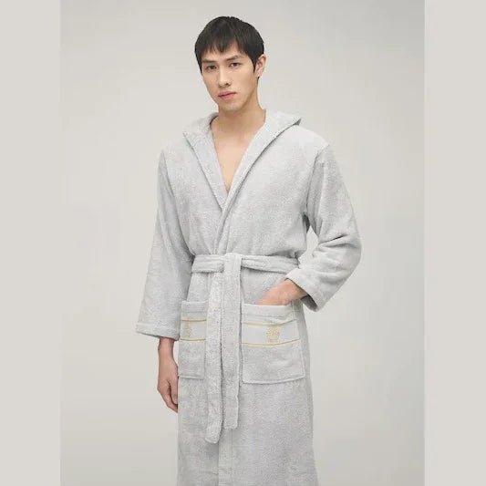 Accappatoio Roberto Cavalli Gold New Grey L/XL Cotone - The King Luxury
