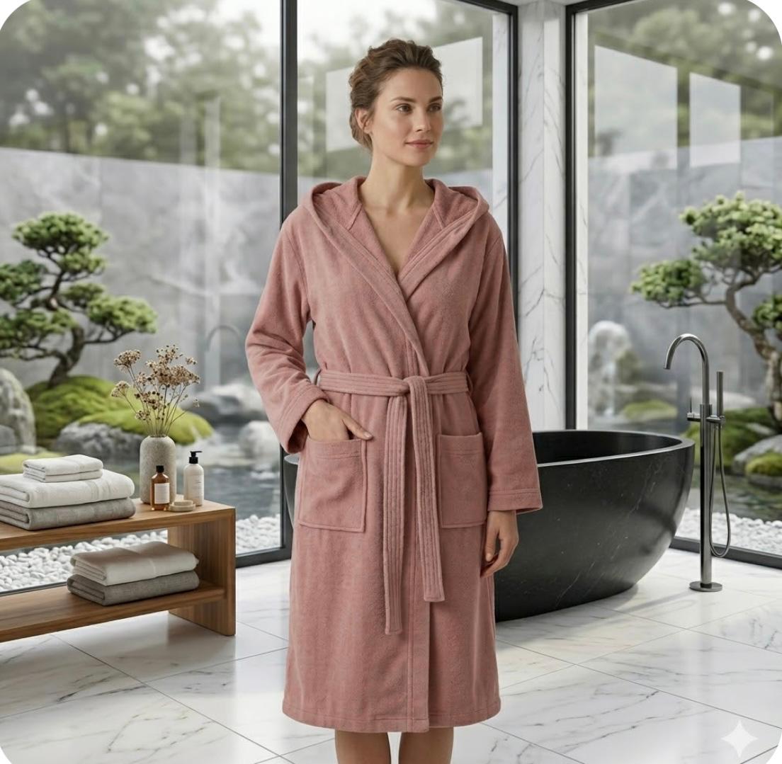 Accappatoio Via Roma 60 Compact M Spugna di Cotone - The King Luxury