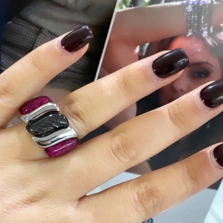 Anello Velvet Iside Alexarte Artigianale con Cristalli - The King Luxury