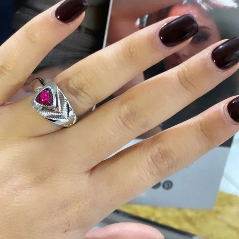 Anello Velvet Rubino Alexarte Elegante Artigianale - The King Luxury