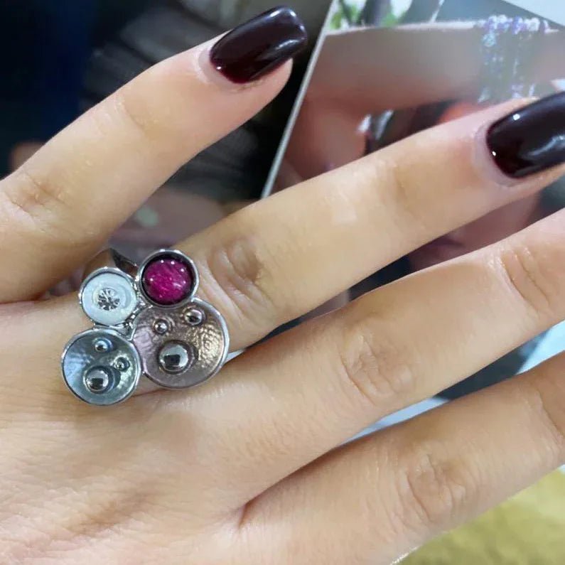 Anello Velvet Stelle Alexarte Celeste Elegante - The King Luxury