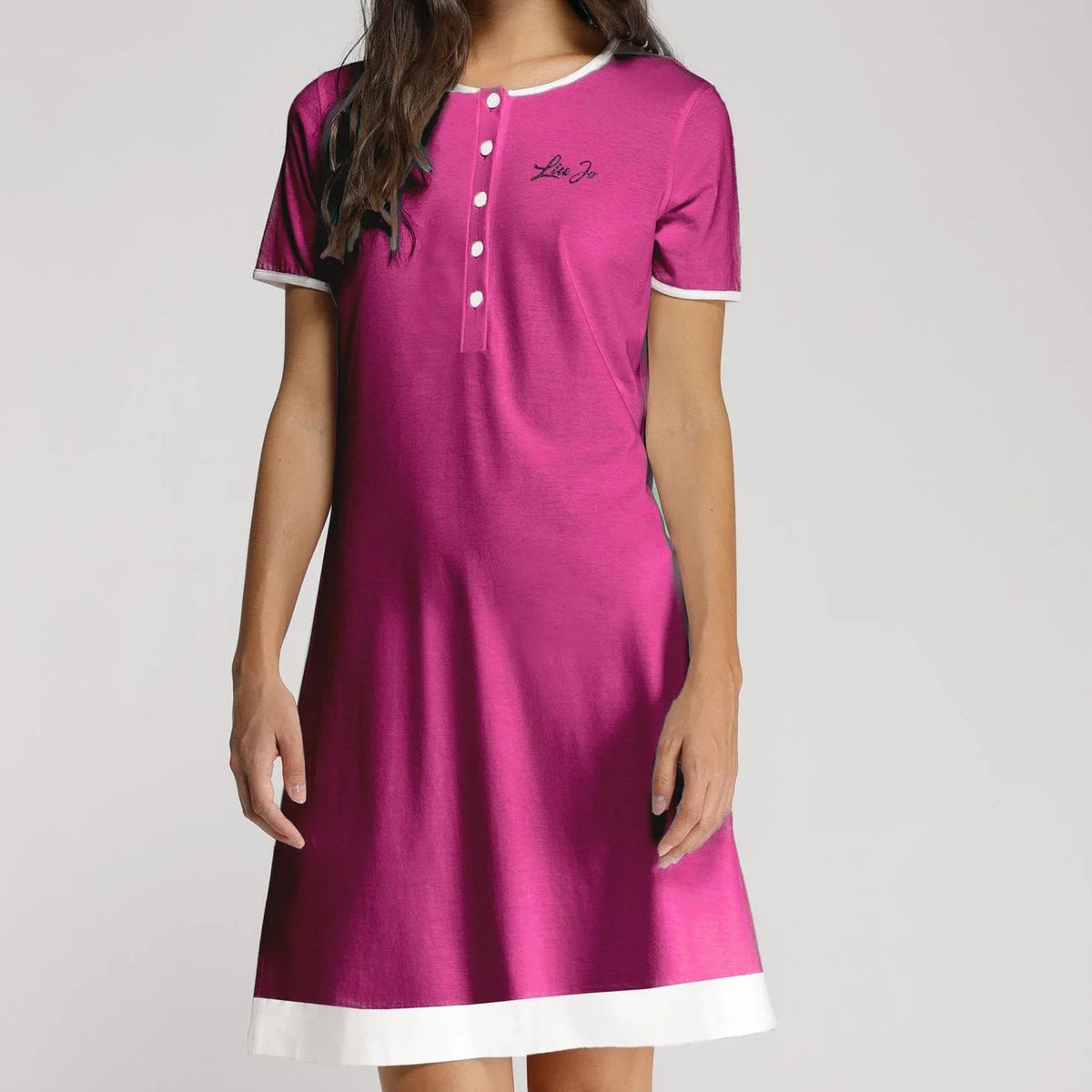 Camicia Notte Liu Jo – Aperta Davanti Cotone Modal - The King Luxury