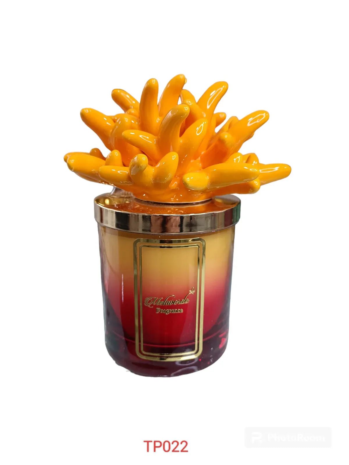 Candela Melaverde Tropicana Arancione – Bomboniera Porcellana 300g - The King Luxury