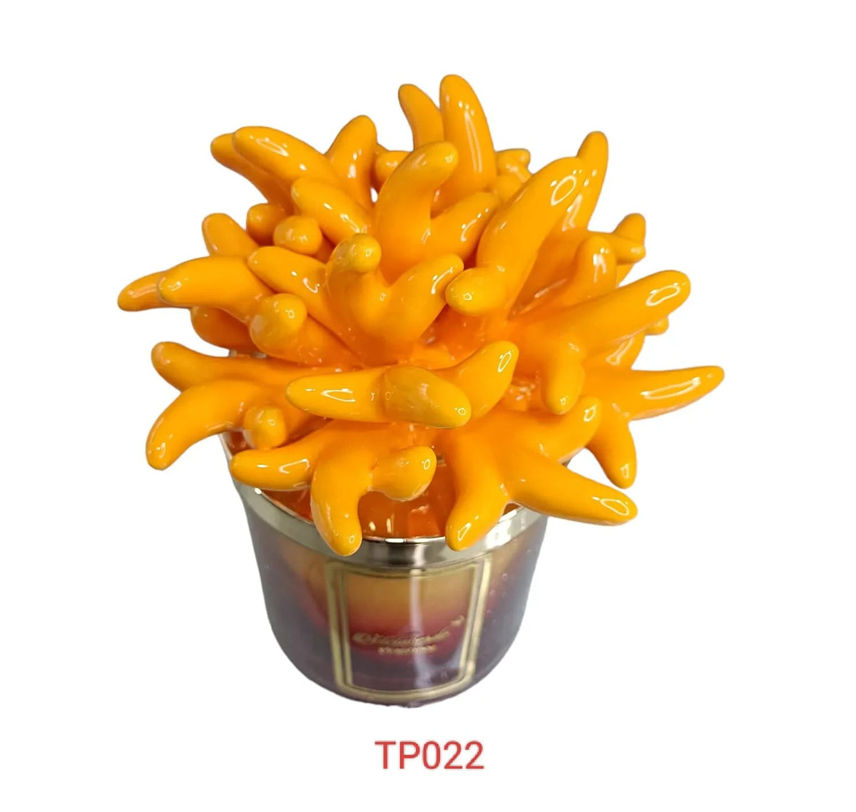 Candela Melaverde Tropicana Arancione – Bomboniera Porcellana 300g - The King Luxury