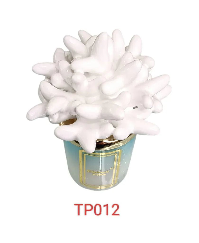 Candela Piccola Anemone Bianco Melaverde Bomboniera - The King Luxury