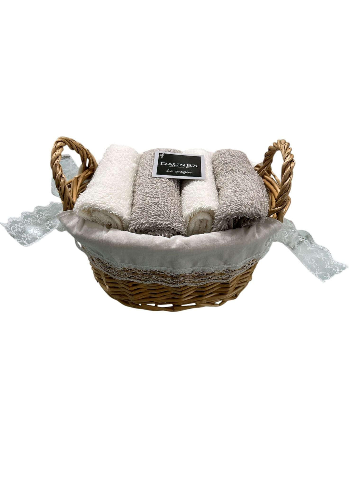Cestino Lavette Daunex Cottage 30x30 con Cestino Decorativo - The King Luxury