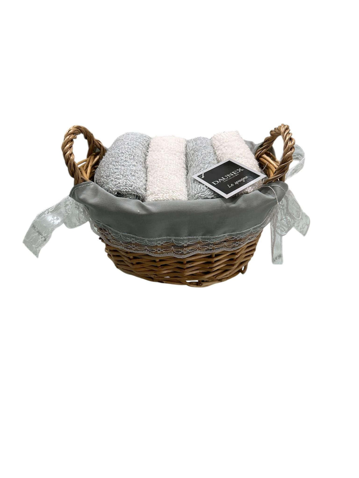 Cestino Lavette Daunex Cottage 30x30 con Cestino Decorativo - The King Luxury