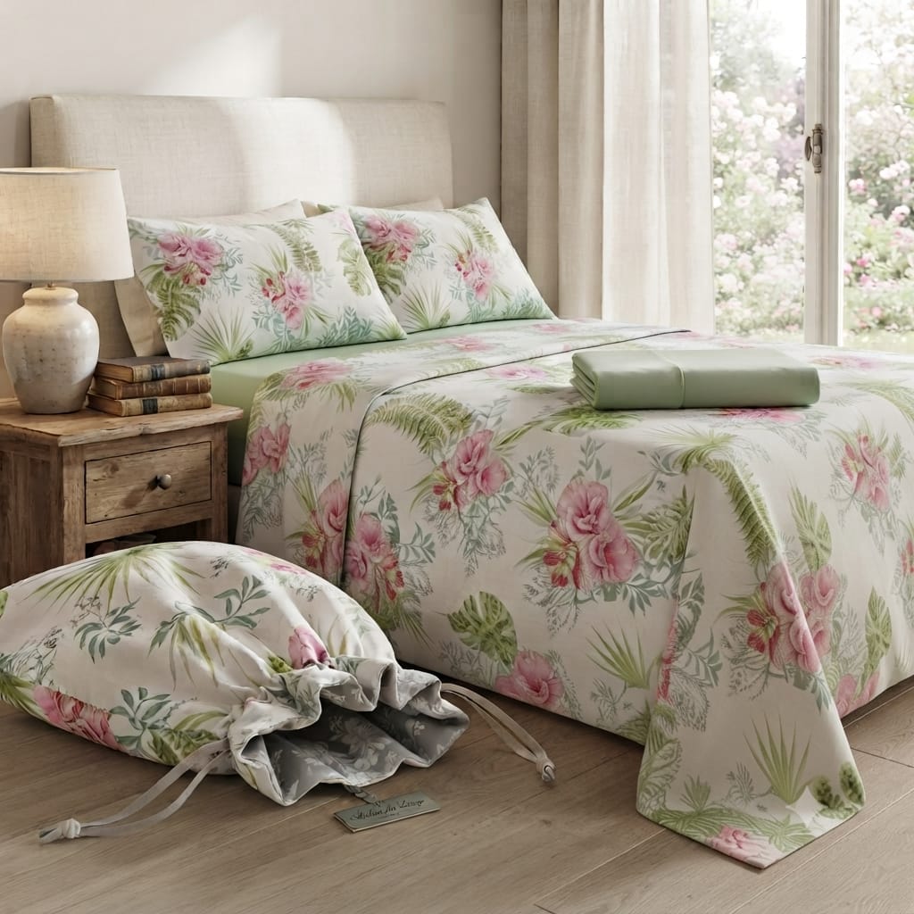 Completo Lenzuola Cotone Randi Atelier 35 Matrimoniale – Percalle - The King Luxury