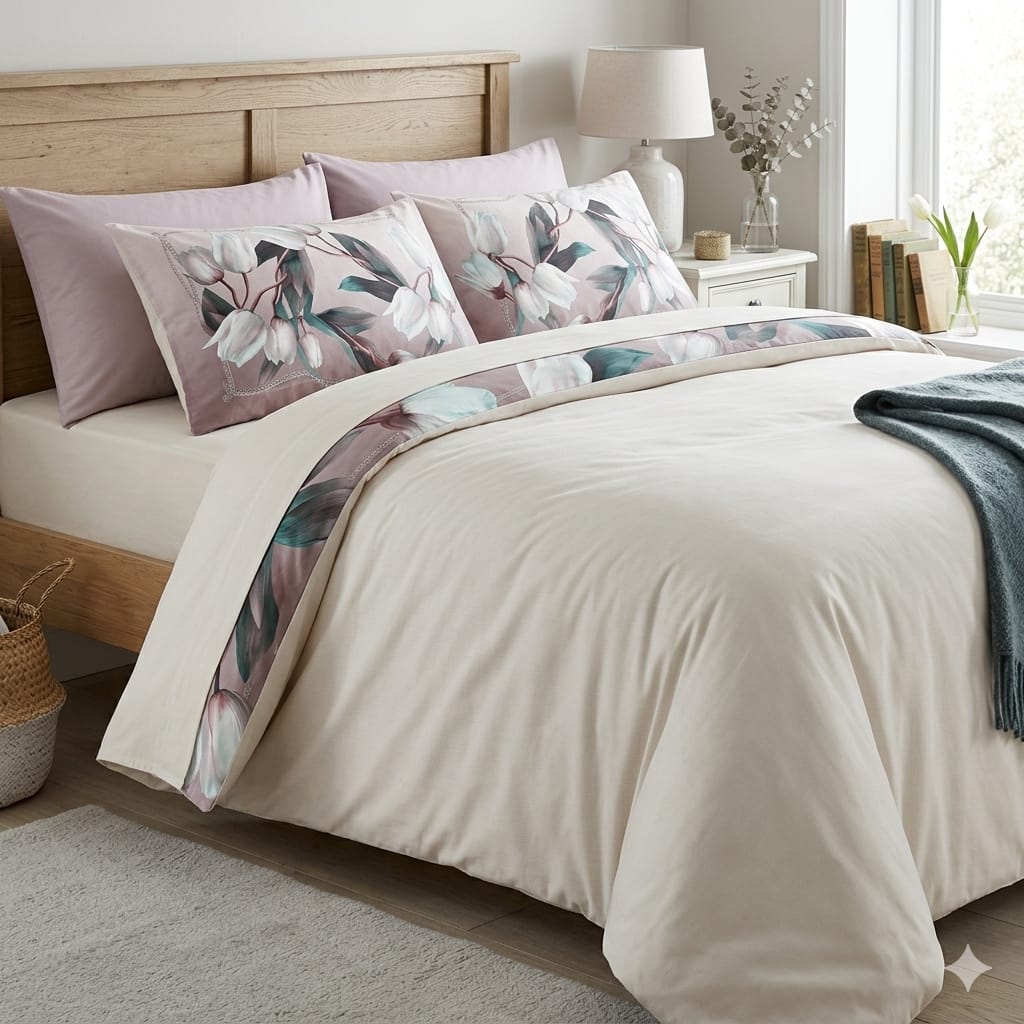 Completo Lenzuola Matrimoniale Tessitura Randi Bronze Cotone - The King Luxury